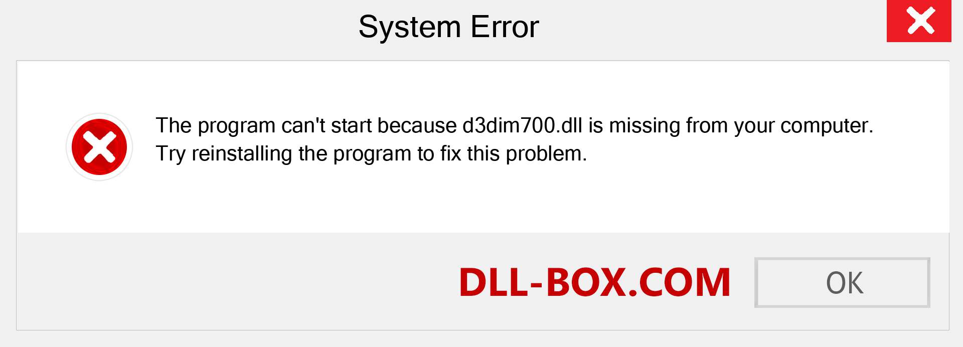  d3dim700.dll file is missing?. Download for Windows 7, 8, 10 - Fix  d3dim700 dll Missing Error on Windows, photos, images